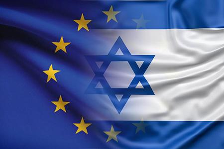 EU - Israel flags
