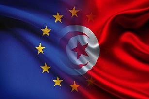 Tunisia EU Flags