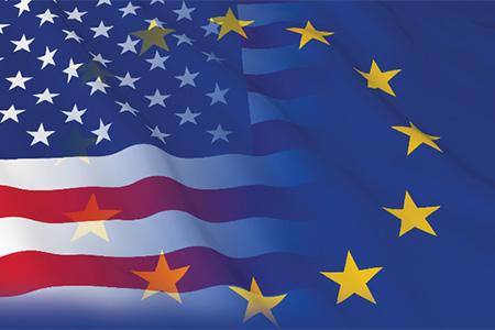USA EU flag