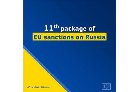 EU adopts 11th package of sanctions against Russia for its continued illegal war against Ukraine