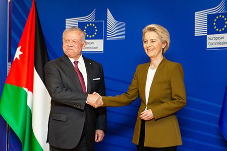 President von der Leyen welcomes H.M. King Abdullah of the Hashemite Kingdom of Jordan, announces significant support package