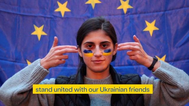 Young European Ambassadors in Georgia #StandWithUkraine