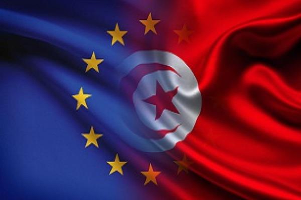 Tunisia EU Flags