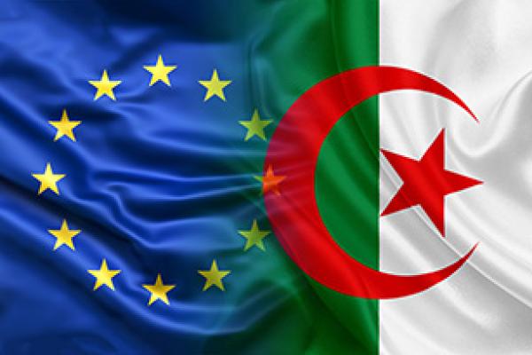 EU-Algeria flags