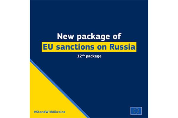 EU adopts 12th package of sanctions against Russia for its continued illegal war against Ukraine